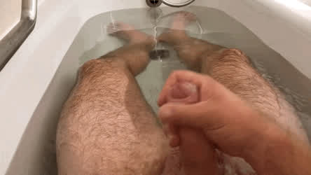 Bathtub Cum Cumshot Jerk Off gif