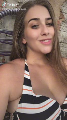 Big Tits Brazilian Cleavage TikTok gif