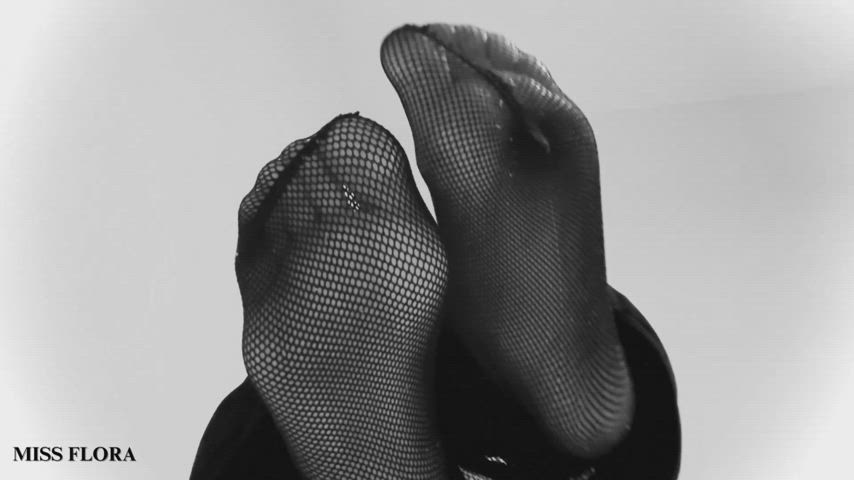 tease fishnet striptease tights miss flora gif