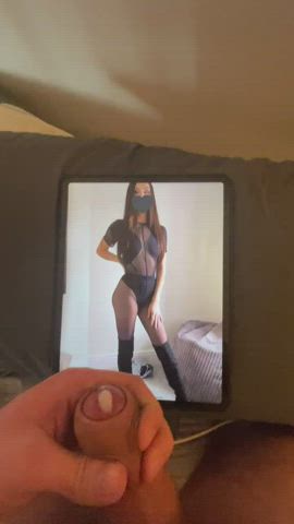 Hotwife pantyhose bodysuit cum trib