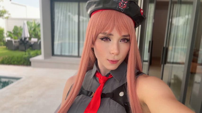 amateur cosplay costume cute nsfw solo gif