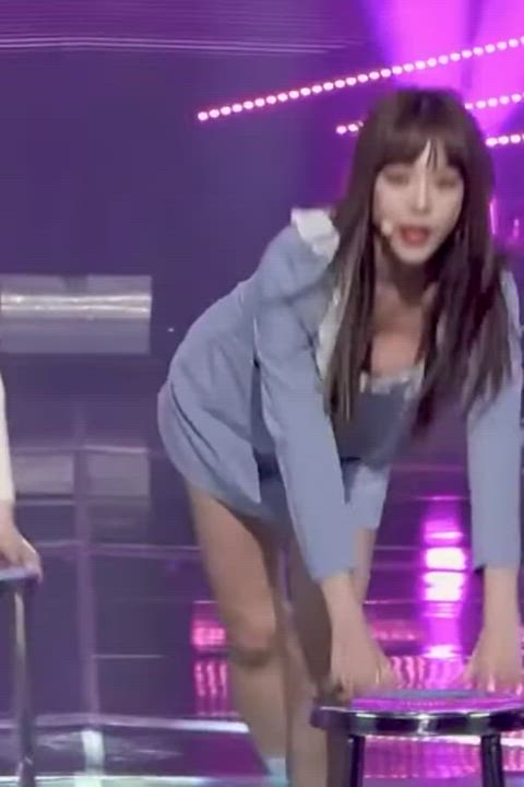 celebrity korean nipslip gif