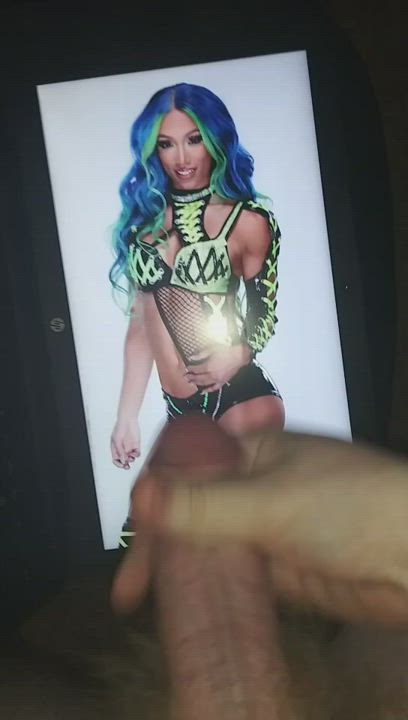 Cumming hard for Sasha Banks (Cum Tribute)