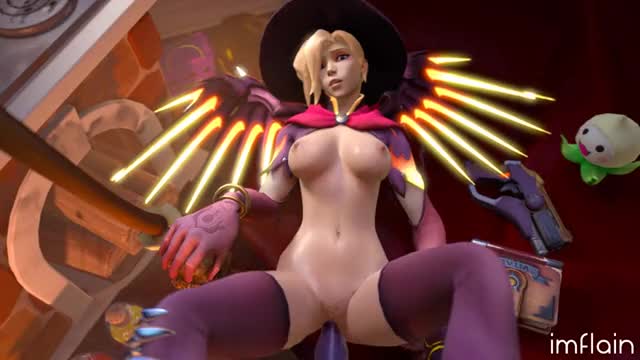 Futa Dragon Symmetra fucking Witch Mercy