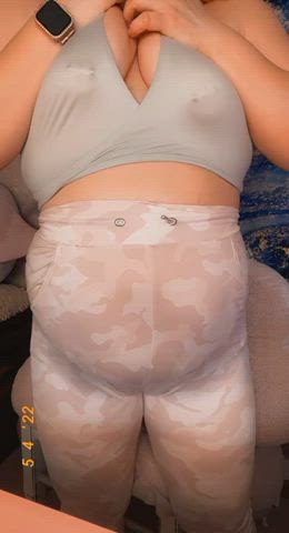 bbw chubby leggings gif