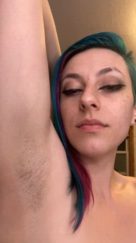 armpit armpit licking armpits blue hair gif