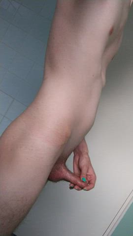 Jerking off after work