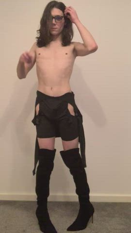 Femboy Heels Long Hair gif