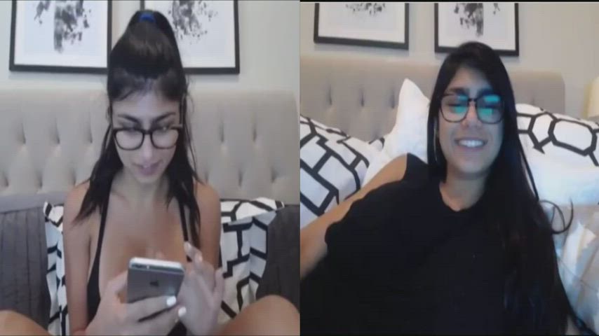 Glasses Pornstar Tits gif