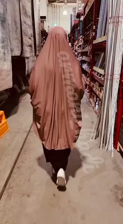 boobs hijab tits gif