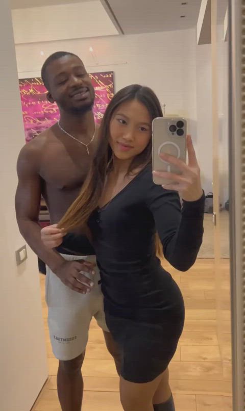 asian blacked cute petite gif