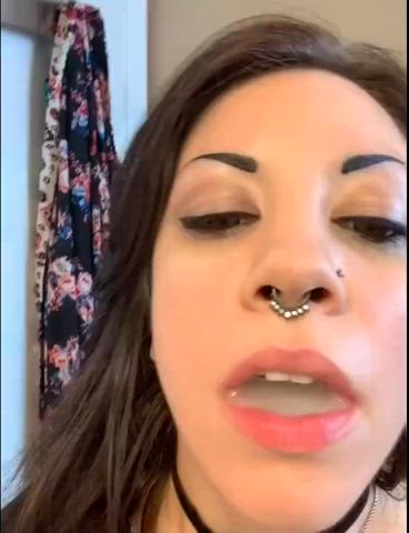 cum swallow cumshot goth swallowing r/cumswallowing r/girlswhoswallowcum gif