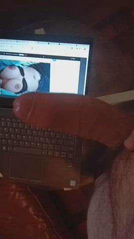 Big Tits Male Masturbation Masturbating gif