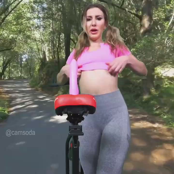 PAWG getting ready for her Bike Ride