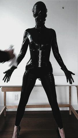 Latex Master/Slave Rubber gif