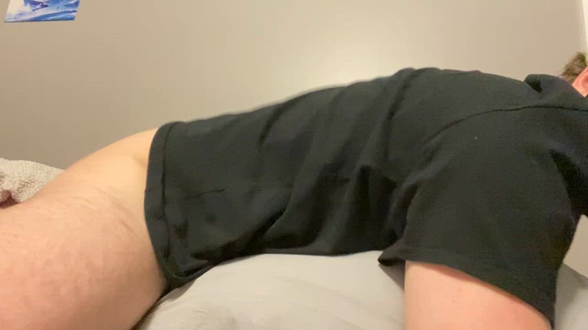 chubby ftm humping pillow humping puppy teen trans man gif