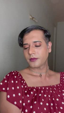 Close Up Crossdressing Lipstick gif