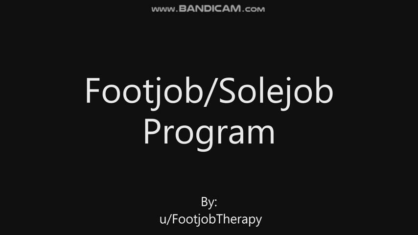 Footjob/Solejob Therapy Program