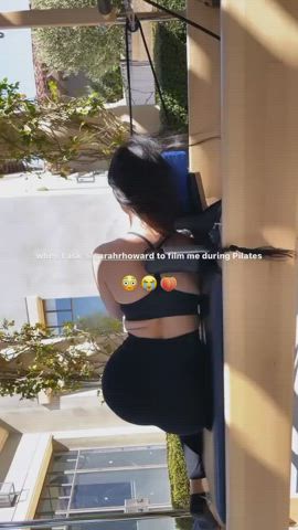 Ass Kourtney Kardashian Spandex gif