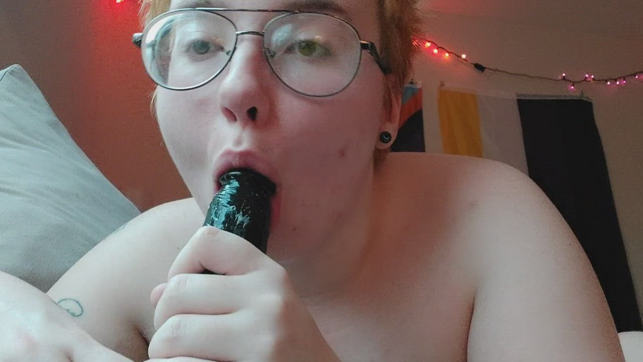 Blowjob Dildo FTM Trans gif