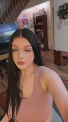 bbw big nipples big tits clothed huge tits thick tiktok white girl gif