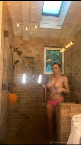 Huge Tits Nude Shower gif