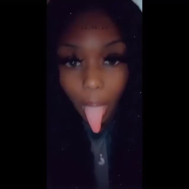 She can do some tricks with her tongue