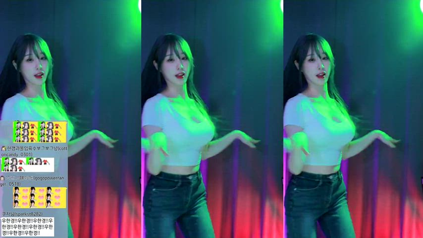 asian big tits dancing korean gif