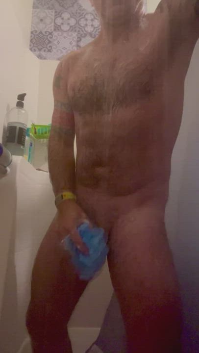 Naked Shower Soapy gif