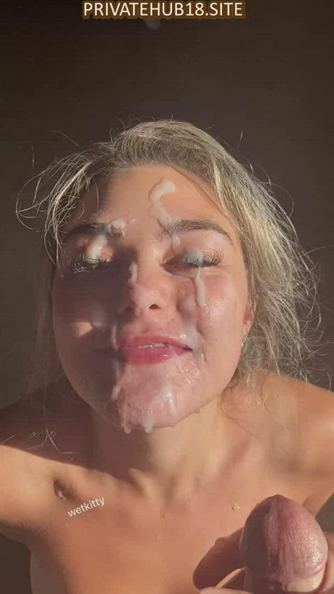 blonde blowjob cum cumshot facial milf pov teen tiktok tits gif