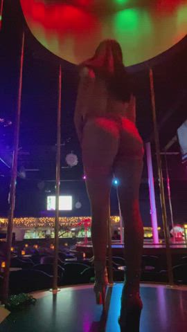 booty dancing fishnet stripper stripping gif