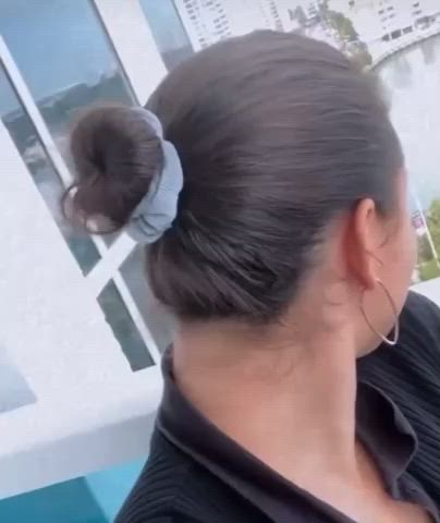 dancing jewish ponytail gif