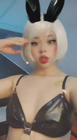 18 years old bunny cosplay teen gif