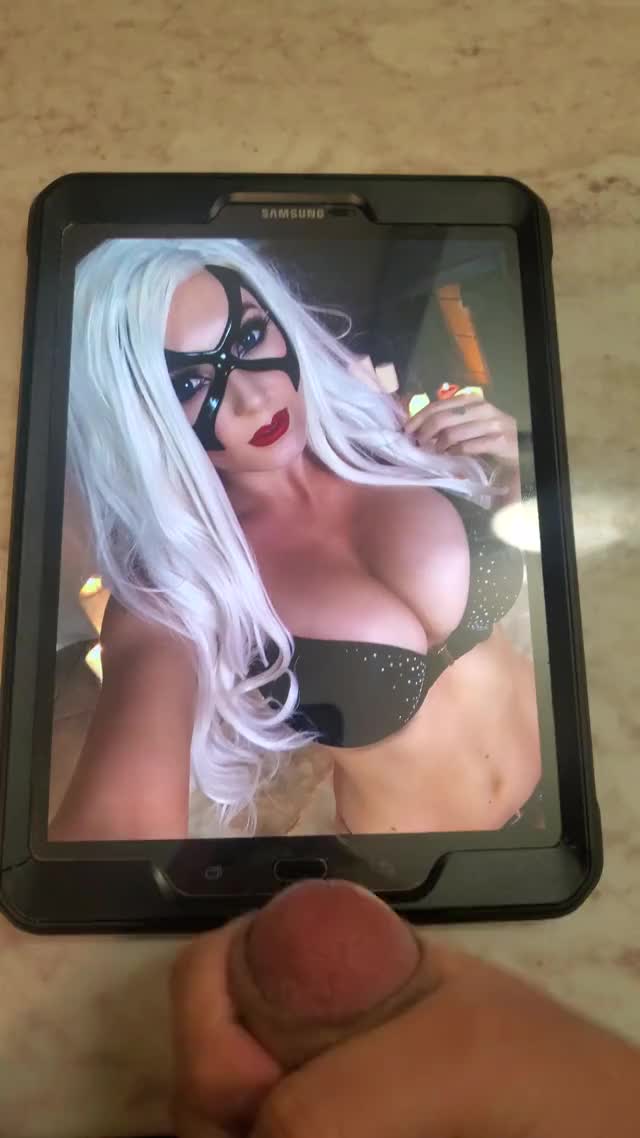 Jessica Nigri - Black Cat Cosplay - Cum Tribute