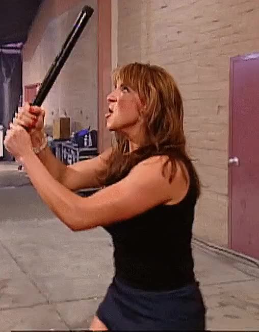 Stephanie McMahon Smackdown 07-24-2003 Stick Reverse