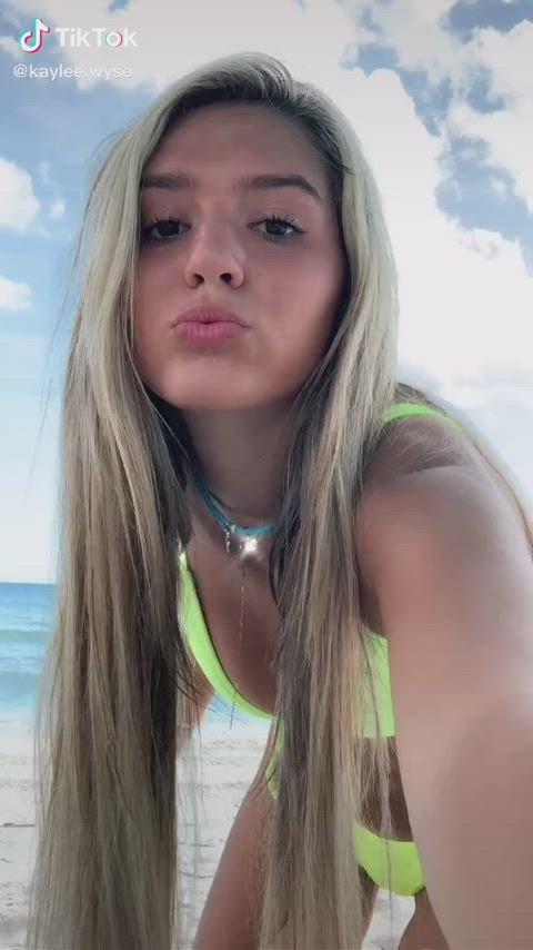 blonde tease tiktok gif