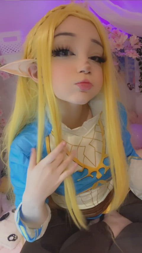 ahegao cosplay cute orgasm princess zelda r/ddlg gif