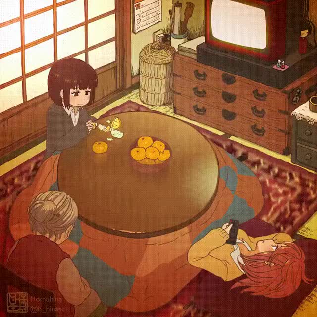under the kotatsu
