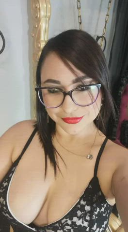 big tits boobs erotic glasses lips livejasmin milf mature gif