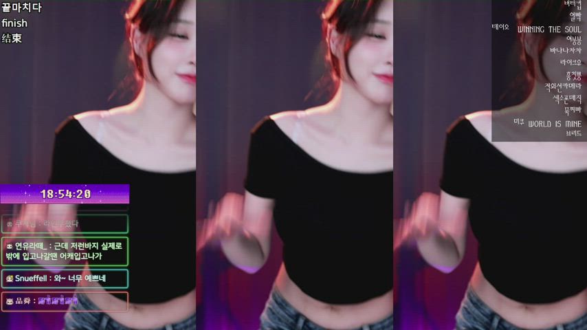 asian big tits dancing korean gif