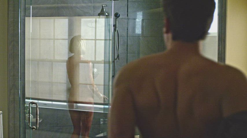 actress bath blonde celebrity movie natural tits nude rosamund pike shower sideboob
