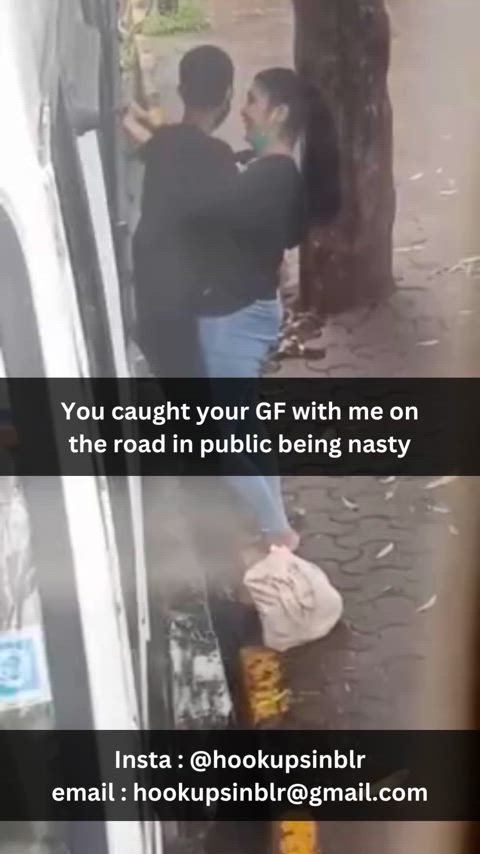 caption caught cheat cheating chudai cuckold desi indian outdoor public gif