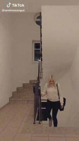 Blonde German White Girl gif