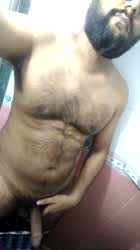 BBC Desi Hairy Cock Indian Male Masturbation gif