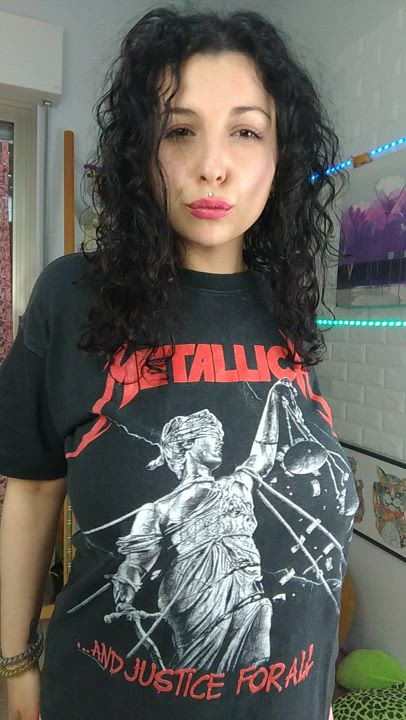 What do my tits and Metallica have in common? They're both HEAVY (OC)
