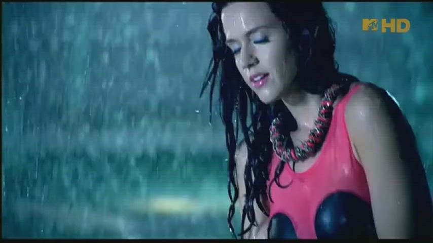 big tits boobs celebrity katy perry leather legs nipples star wet gif