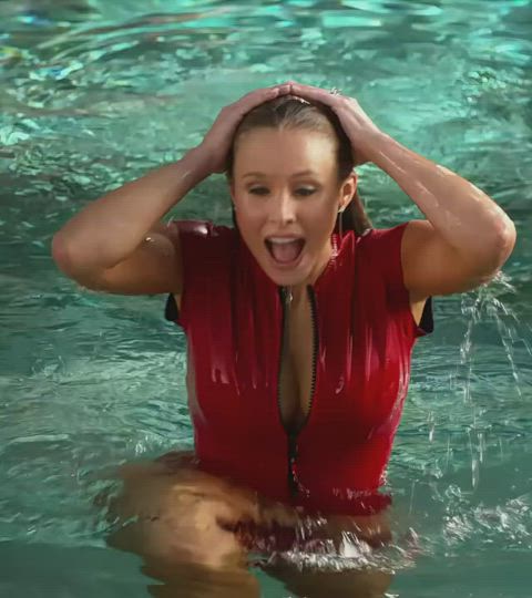 celebrity kristen bell wet gif