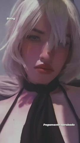 boobs cosplay erotic gif