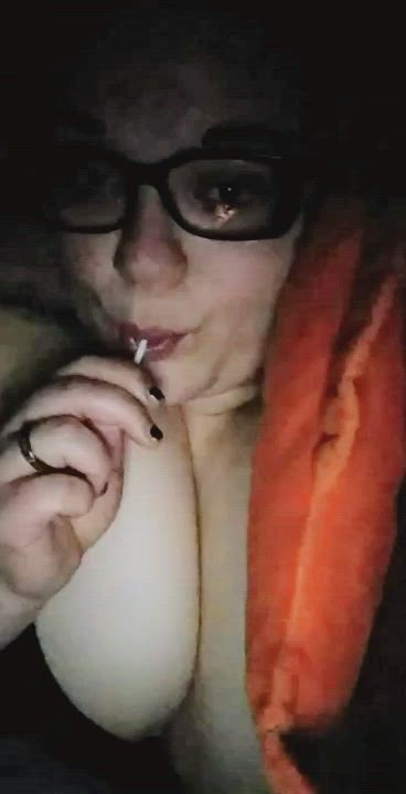 BBW Deepthroat Sucking gif