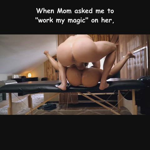 breeding caption impregnate massage massage table mom son taboo gif